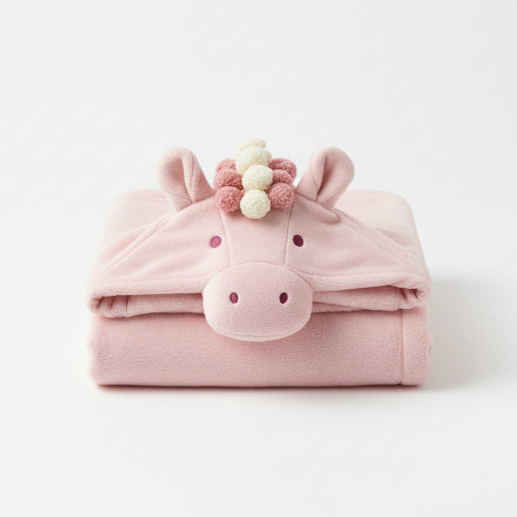 Serviette bébé cheval - vue produit