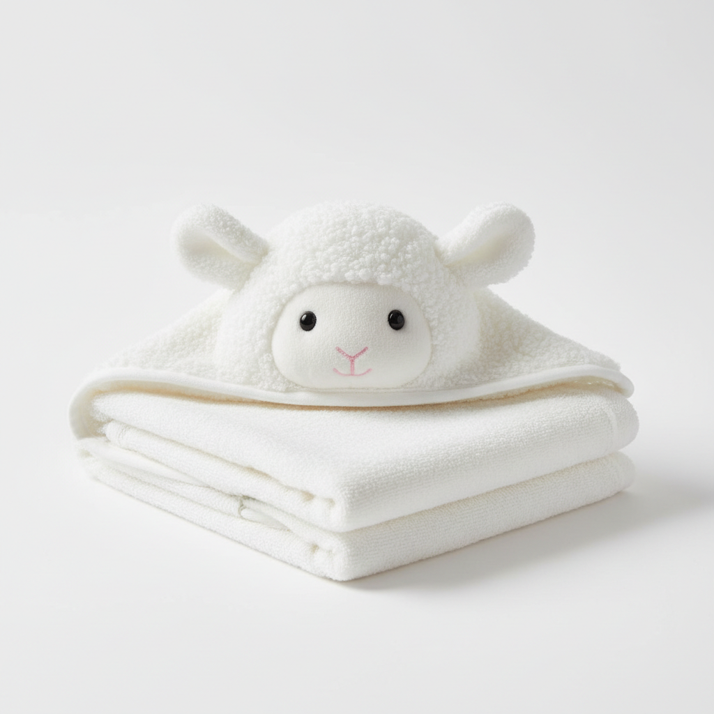 Serviette bébé mouton